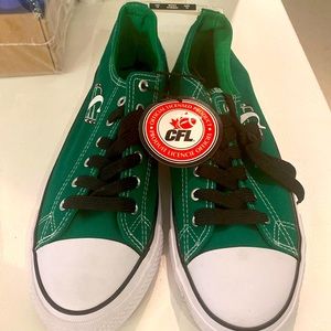 Saskatchewan Roughriders Men’s size 10 shoes. Brand new.